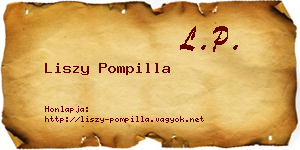Liszy Pompilla névjegykártya
